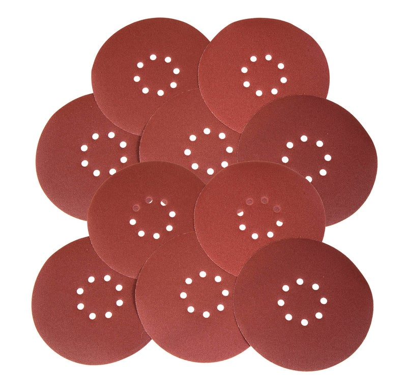 WEN 6369SP80 80-Grit Hook and Loop 9-Inch Drywall Sander Sandpaper, 10-Pack - Image 1